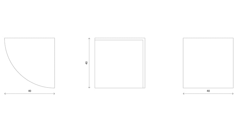 Pie Chart System - 1/4 Table - Yellow