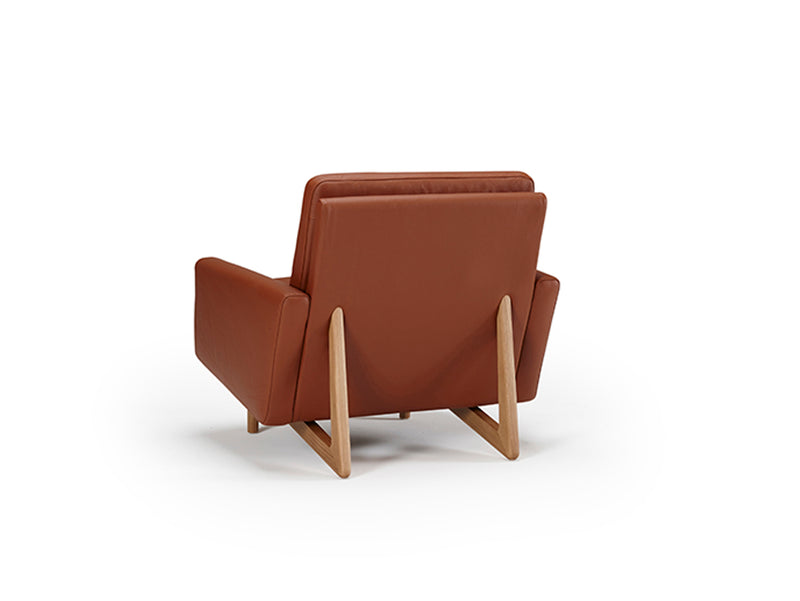 Retro Armchair - Tan Leather