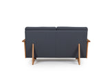 Retro Cane Webbing 2 Seater Sofa - Grey