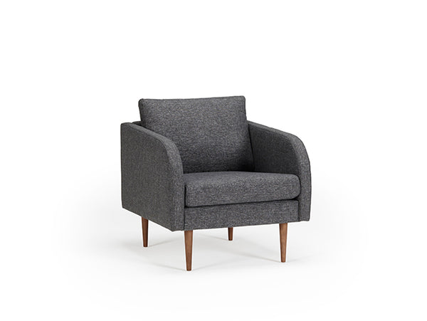 Round Armchair - Grey