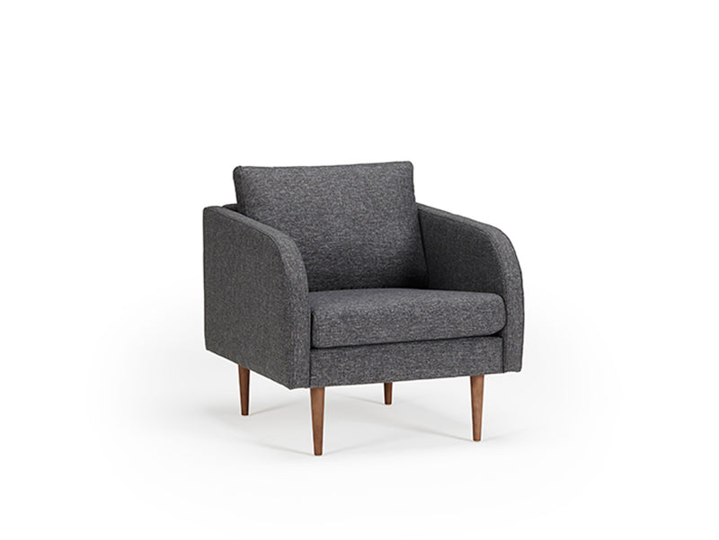 Round Armchair - Grey