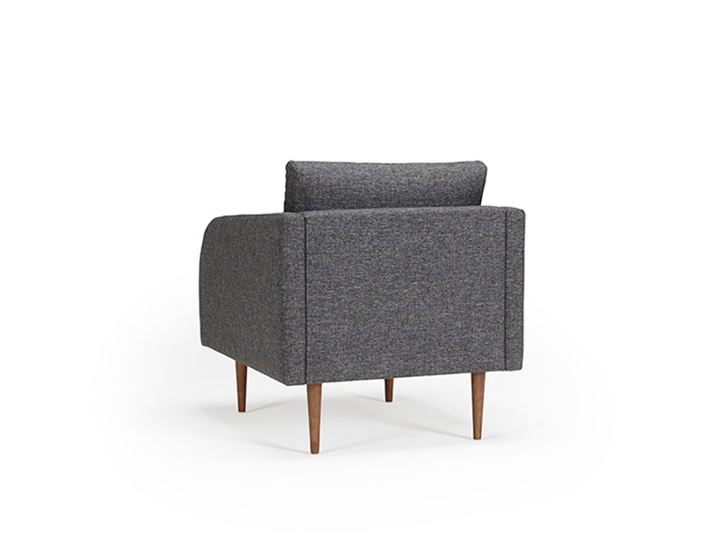 Round Armchair - Grey
