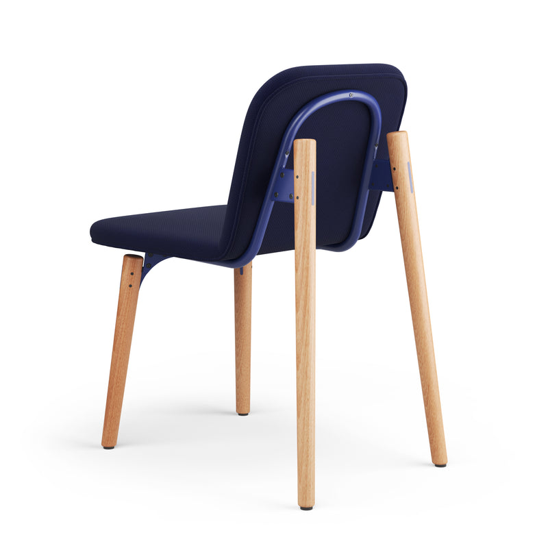 SLS Chair 3 - Wooden legs - Blue