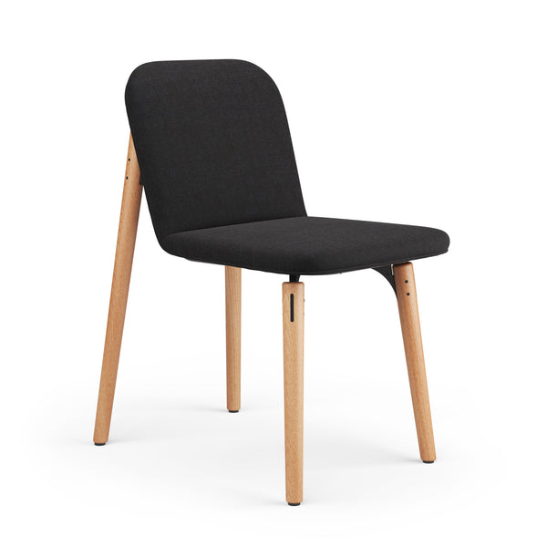 SLS Chair 3 - Wooden legs - Black