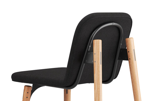 SLS Chair 3 - Wooden legs - Black