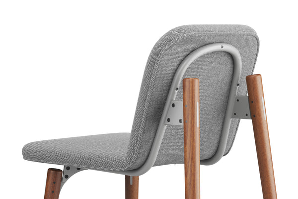 SLS Chair 3 - Wooden legs - Grey