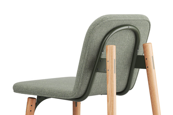 SLS Chair 3 - Wooden legs - Green