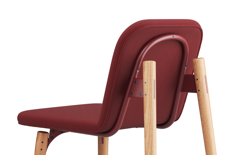 SLS Chair 3 - Wooden legs - Red