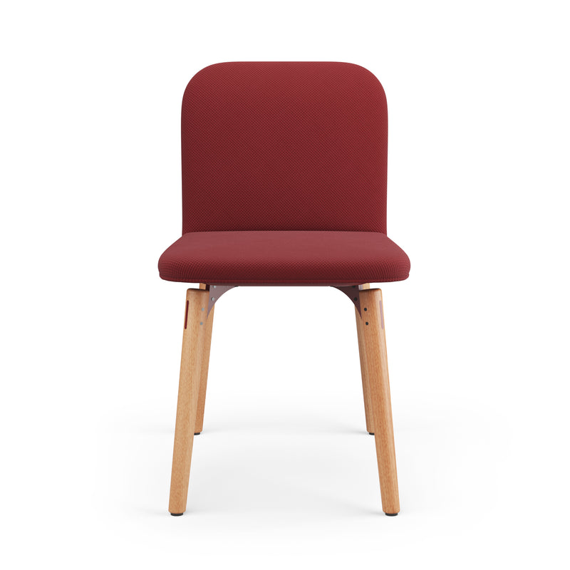SLS Chair 3 - Wooden legs - Red
