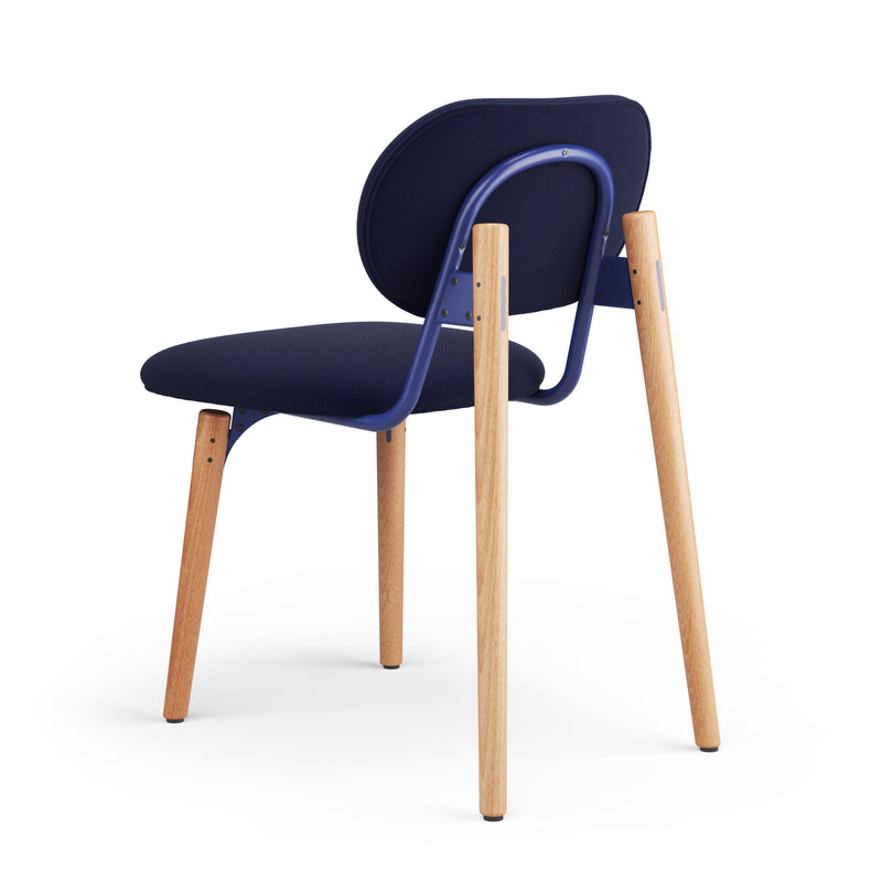 SLS Chair 2 - Wooden legs - Blue