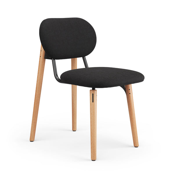 SLS Chair 2 - Wooden legs - Black