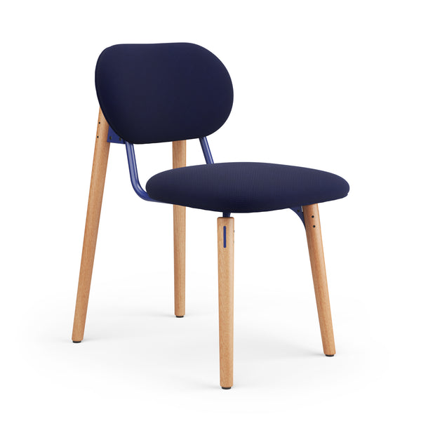 SLS Chair 2 - Wooden legs - Blue