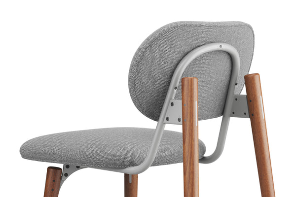 SLS Chair 2 - Wooden legs - Grey