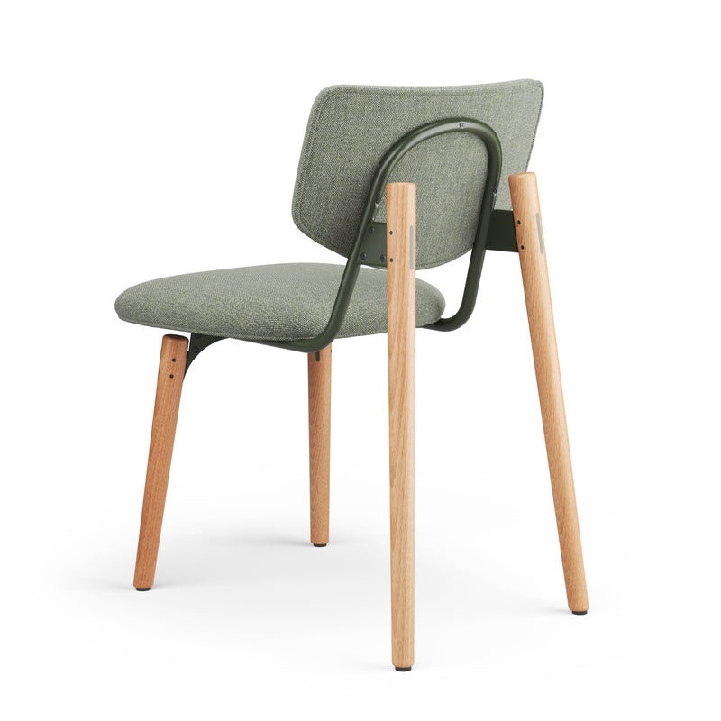SLS Chair 1 - Wooden legs - Green