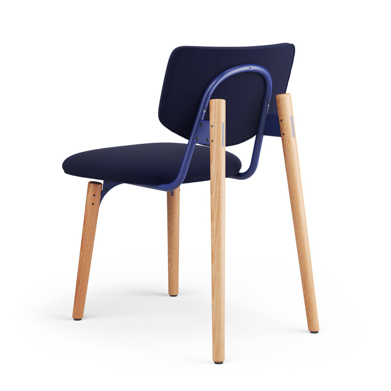 SLS Chair 1 - Wooden legs - Blue