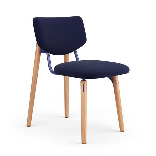 SLS Chair 1 - Wooden legs - Blue