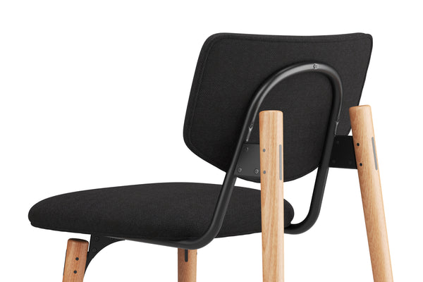 SLS Chair 1 - Wooden legs - Black