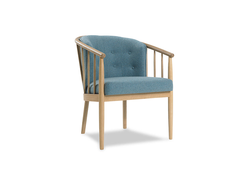 Scandi Armchair Blue Hayche H Furniture Ltd