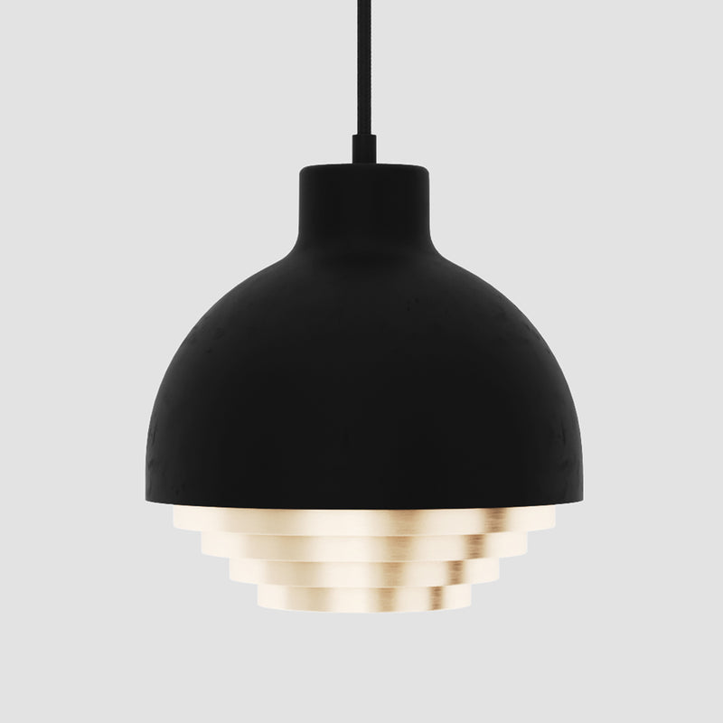 Strata Pendant Light - Black & Brass