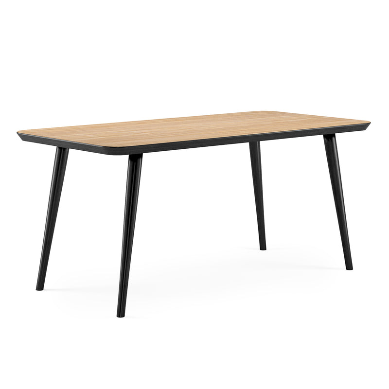 WW Rectangular Table - Oak & Black