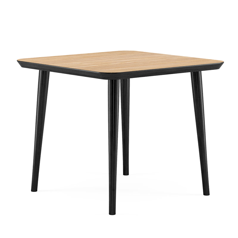 WW Square Table - Oak & Black