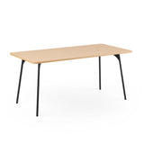 SLS Table - Rectangular - Metal Legs - Black