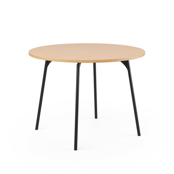 SLS Table - Circular - Metal Legs - Black