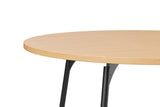 SLS Table - Circular - Metal Legs - Black