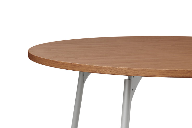 SLS Table - Circular - Metal Legs - Grey