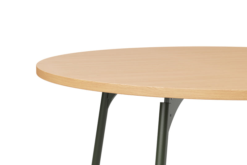 SLS Table - Circular - Metal Legs - Green