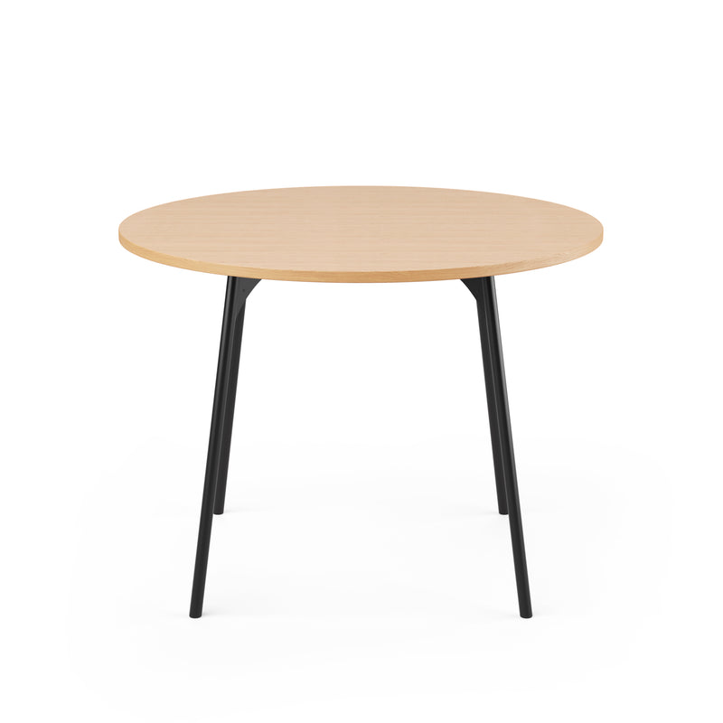 SLS Table - Circular - Metal Legs - Black