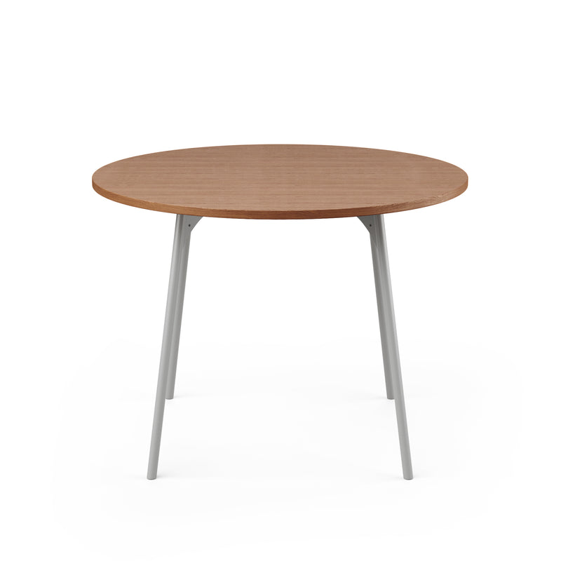 SLS Table - Circular - Metal Legs - Grey