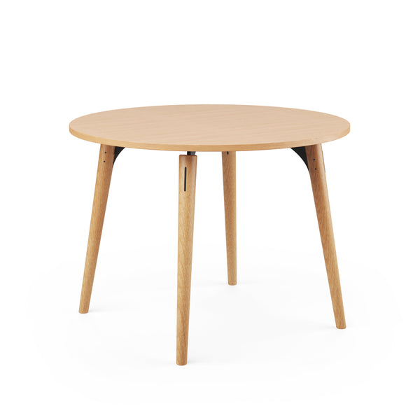 SLS Table - Circular - Wooden Legs - Black