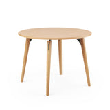 SLS Table - Circular - Wooden Legs - Green