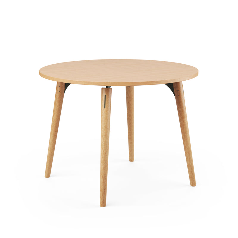 SLS Table - Circular - Wooden Legs - Green