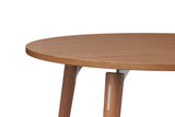 SLS Table - Circular - Wooden Legs - Grey