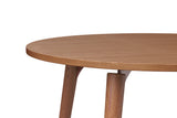 SLS Table - Circular - Wooden Legs - Brown