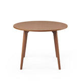 SLS Table - Circular - Wooden Legs - Brown
