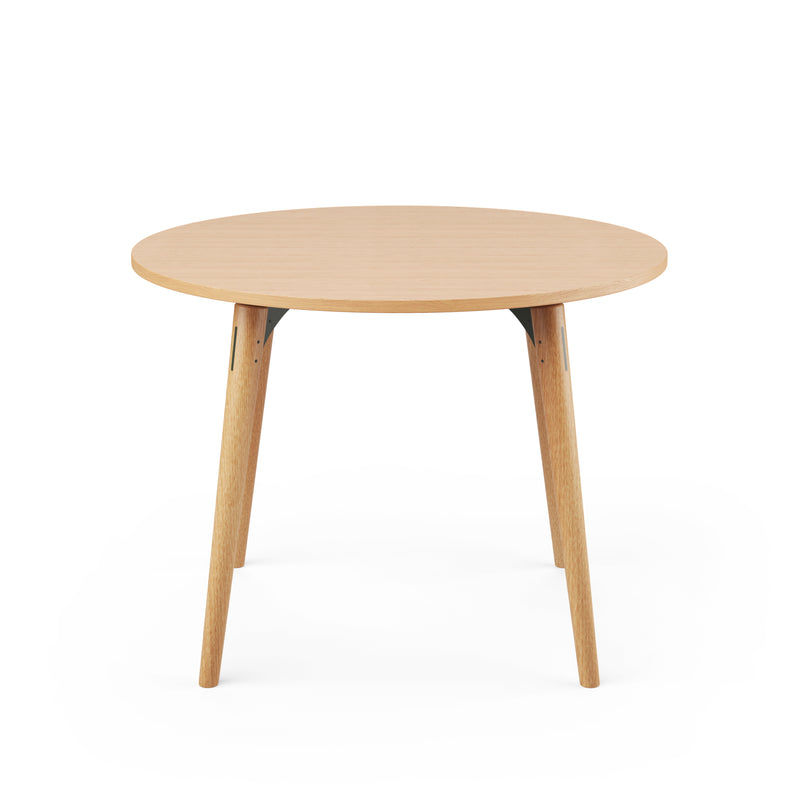 SLS Table - Circular - Wooden Legs - Green