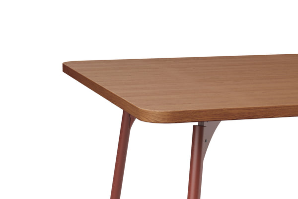 SLS Table - Square - Metal Legs - Brown