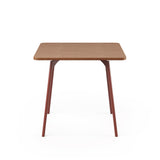 SLS Table - Square - Metal Legs - Brown