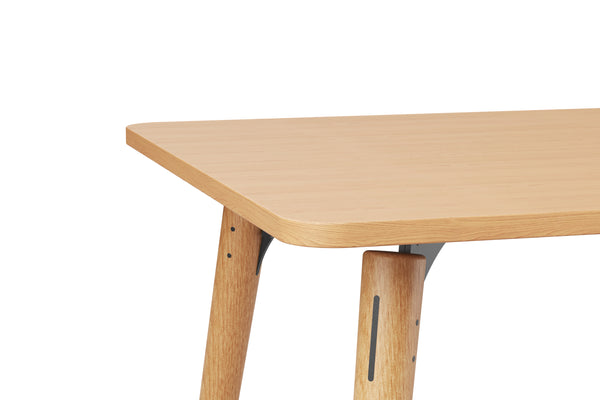 SLS Table - Square - Wooden Legs - Black