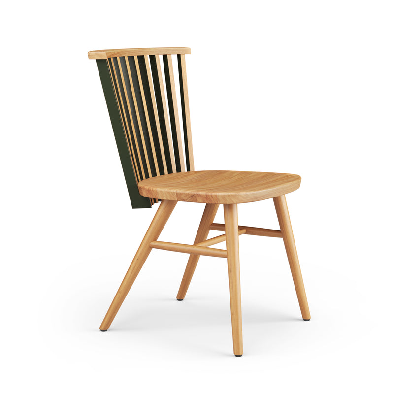 Tornasol Chair - Oak, Green & Pink