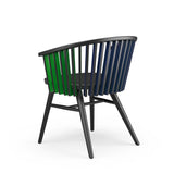 Tornasol Rounded Chair - Black, Green & Blue