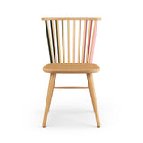 Tornasol Chair - Oak, Green & Pink