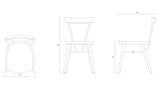 W-Tube Chair - Oak & Black