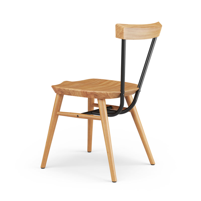 W-Tube Chair - Oak & Black