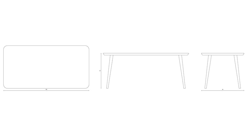 WW Rectangular Table - CS3