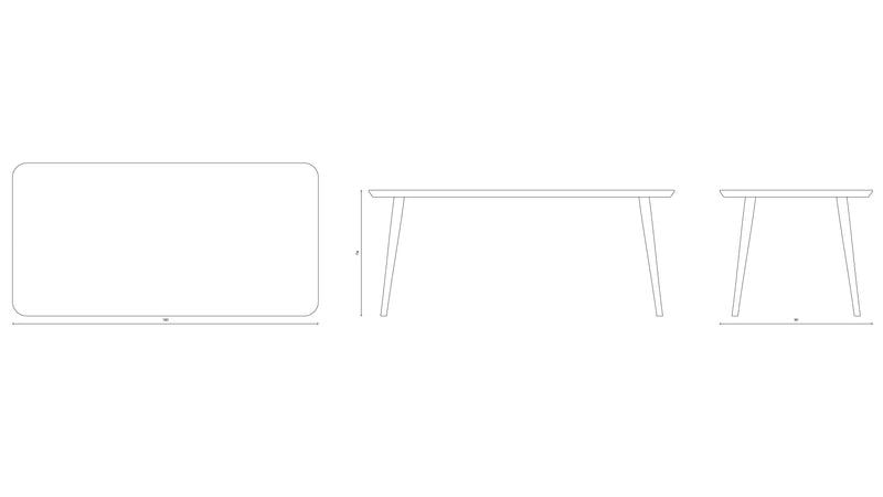 WW Rectangular Table - CS3