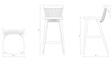 WW Bar Stool - Black